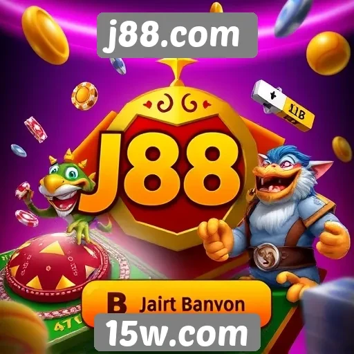 Variedade de jogos disponíveis em j88.com